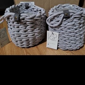 Project 62 Handcrafted Storage Baskets (NWT) set of 2